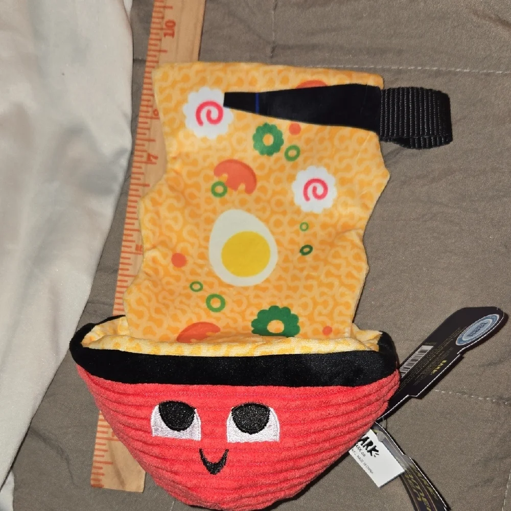 BarkBox Company Red and Yellow Dog Toy with Smiley Face